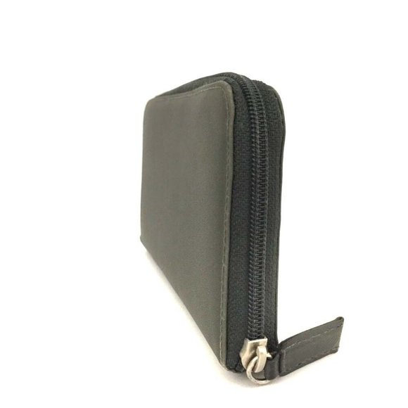 00751098# Prada Wallet Long Logo Plate Nylon Zip Around - Picture 3 of 9